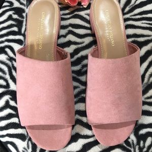 Christian Siriano Pink Slides Sz 8
